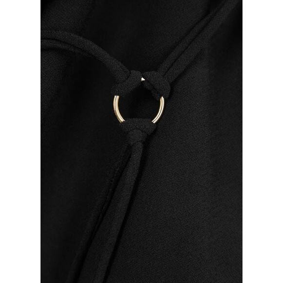 Bec & Bridge Adele Stretch-Crepe Halterneck Mini Bodycon Dress Black Women's 2 - Picture 4 of 8